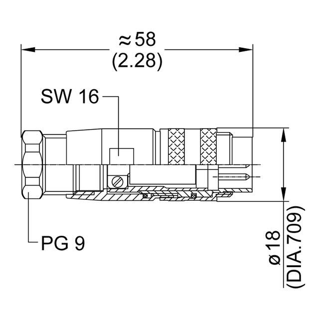 C091 11H003 001 2 Amphenol Tuchel Industrial  Alloggiamenti per connettori circolari